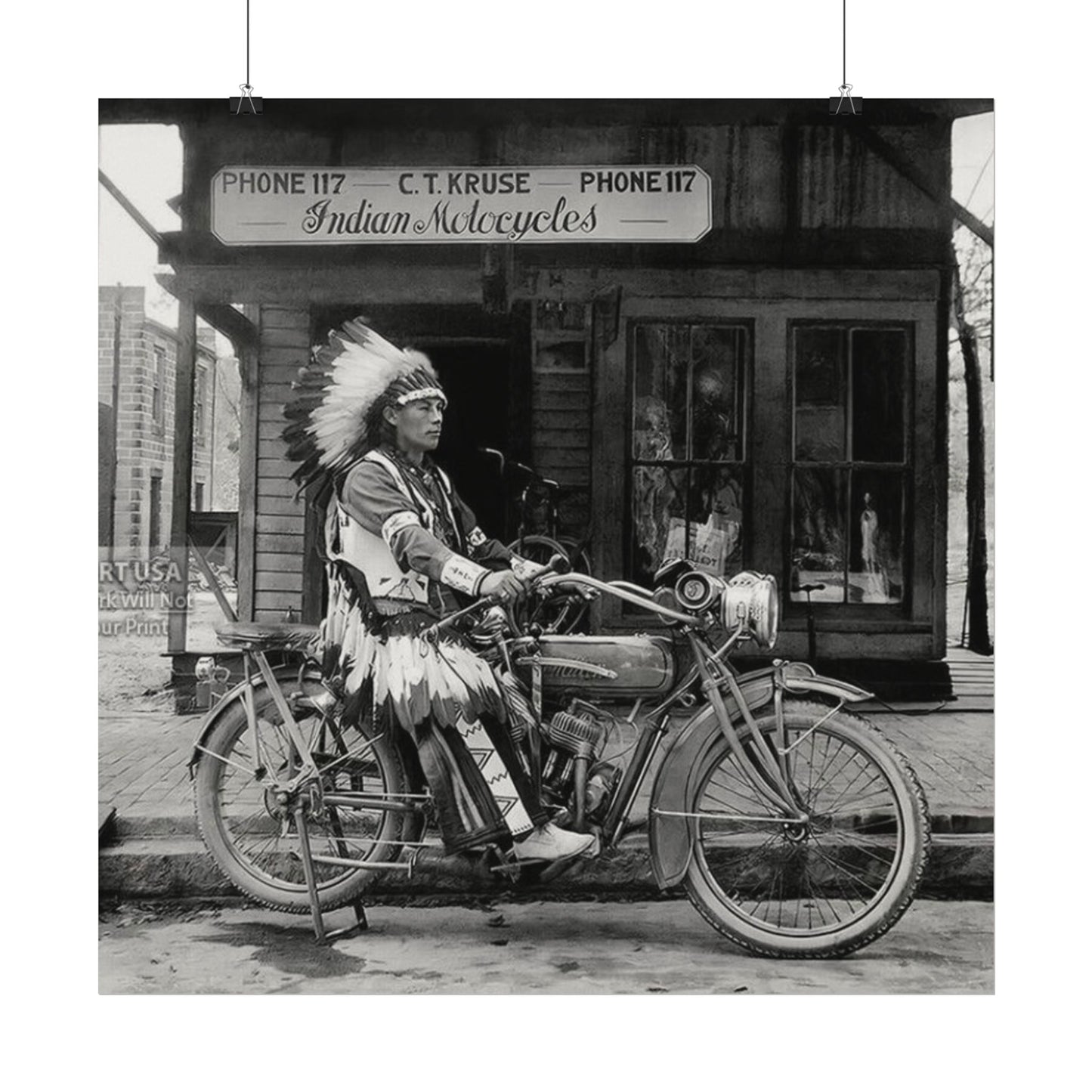 Metal Horse – Western Textured Watercolor Matte Posters