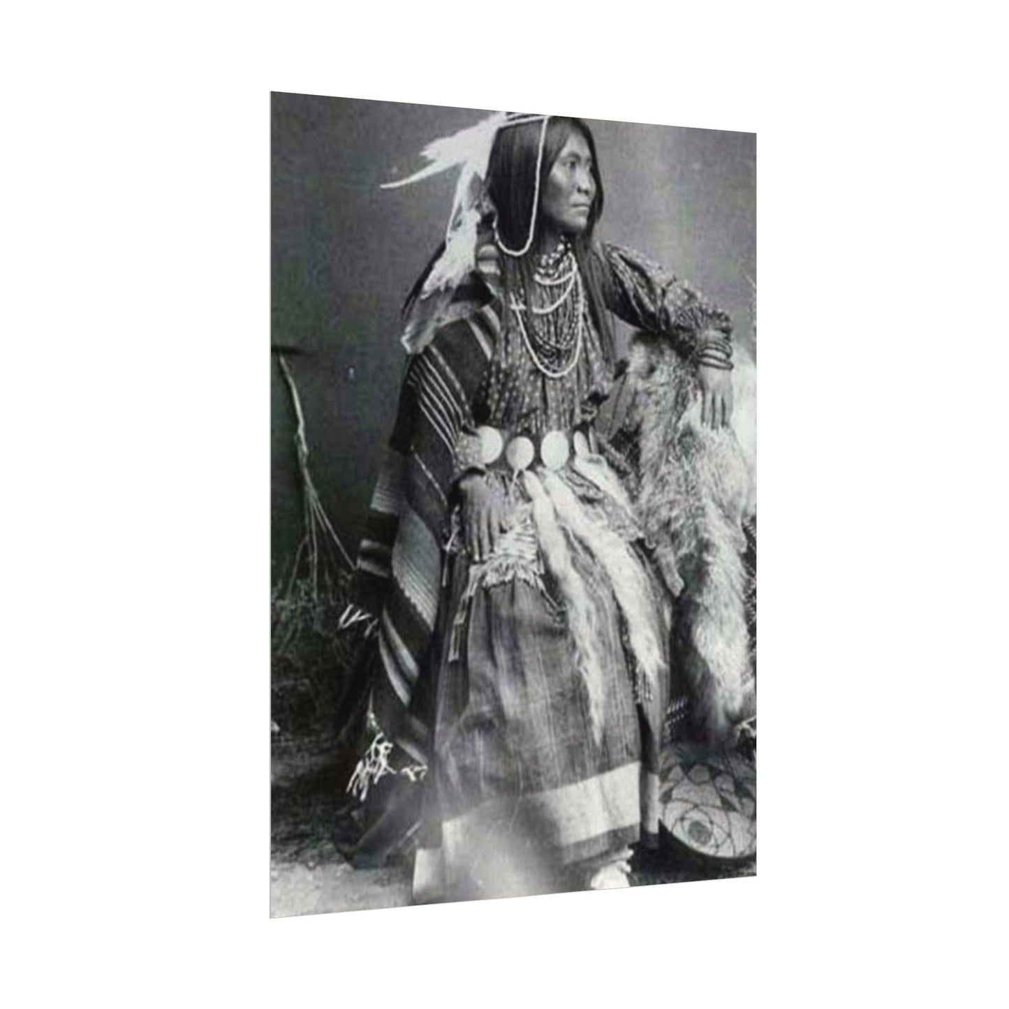 Courage & Strength – Western Textured Watercolor Matte Posters