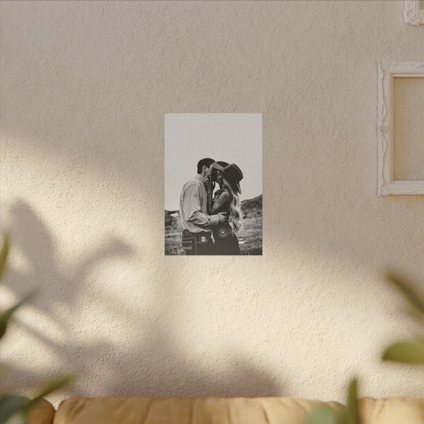 True Loves Kiss – Western Textured Watercolor Matte Posters