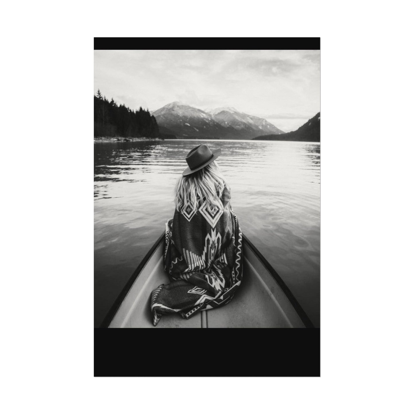 He Leads Me Beside Still Waters – Western Textured Watercolor Matte Posters