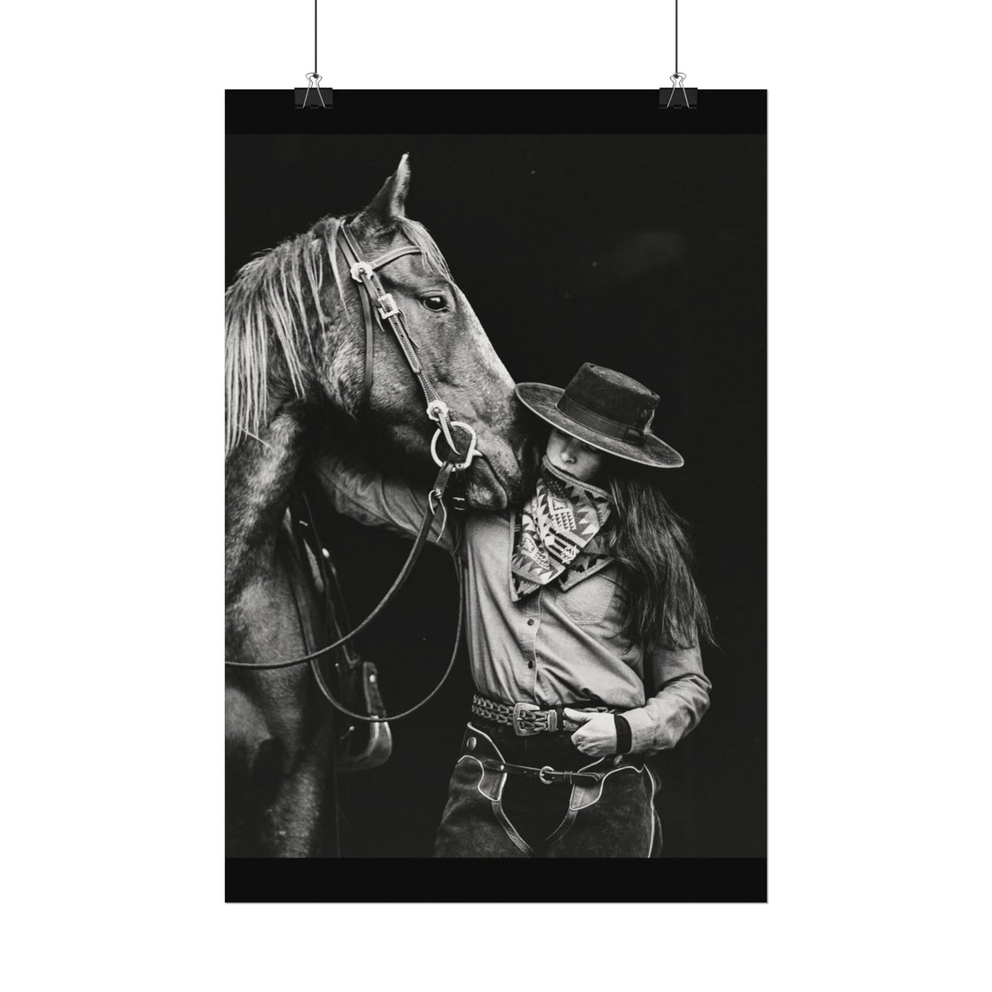 A Whisper Between Friends  – Western Textured Watercolor Matte Posters