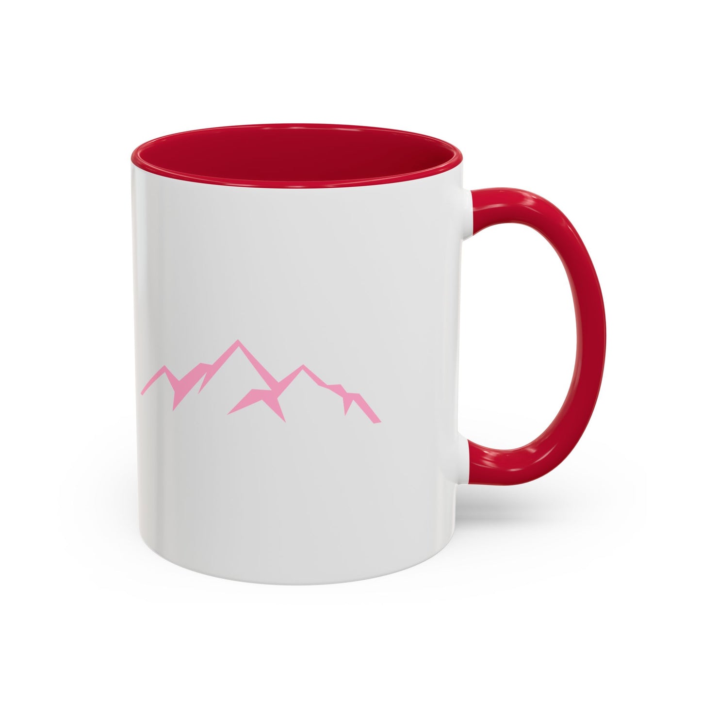 Mountain Vibes Mug | Colorful Coffee Mug | Artistic Drinkware | Gift for Nature Lovers | Hiking, Adventure, Pink Mountains