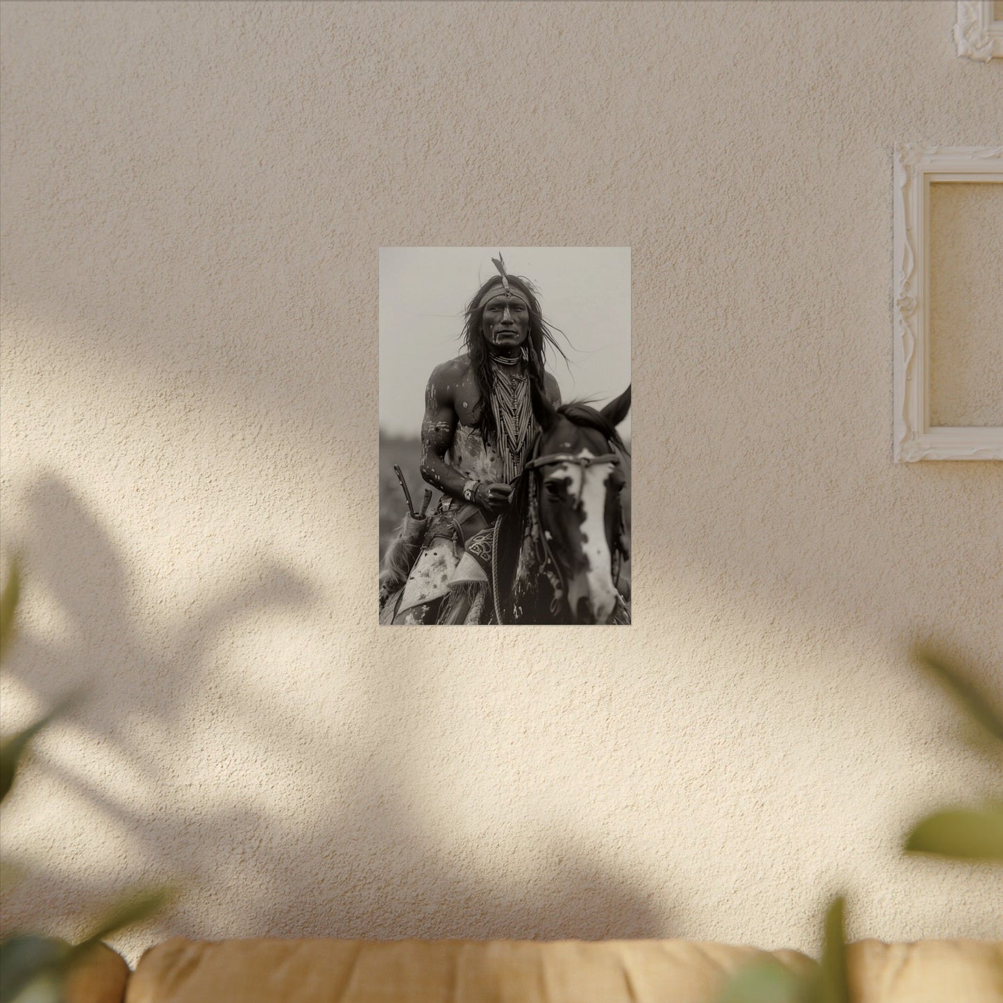 Spirit In The Saddle– Western Textured Watercolor Matte Posters