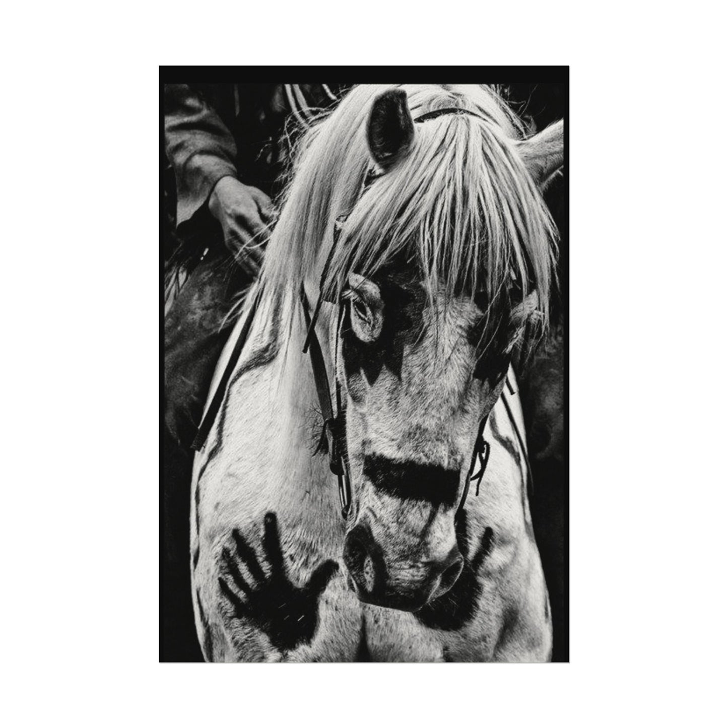 Storm Walker– Western Textured Watercolor Matte Posters