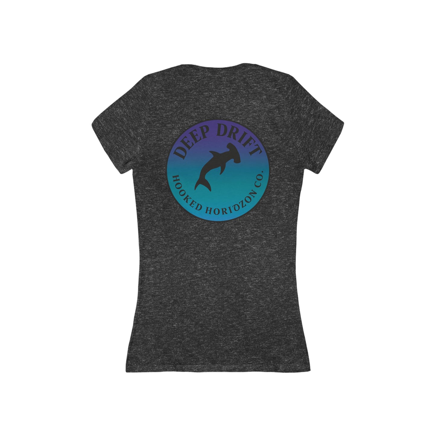 Deep Drift Women's V-Neck Tee - Casual Style, Gift for Beach Lovers, Summer Wear, Travel Outfit, Comfortable Tee