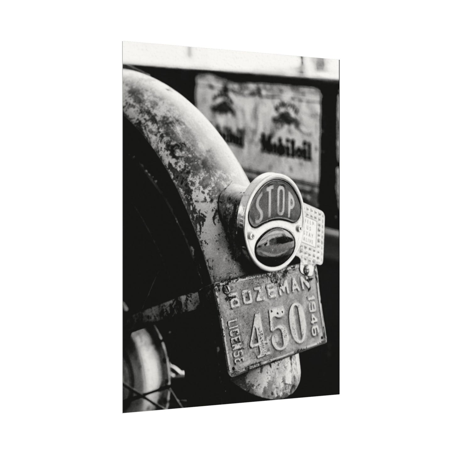 Motor Head Metal – Western Textured Watercolor Matte Posters