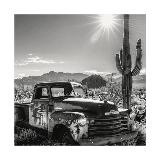 Deserted Wasteland – Western Textured Watercolor Matte Posters