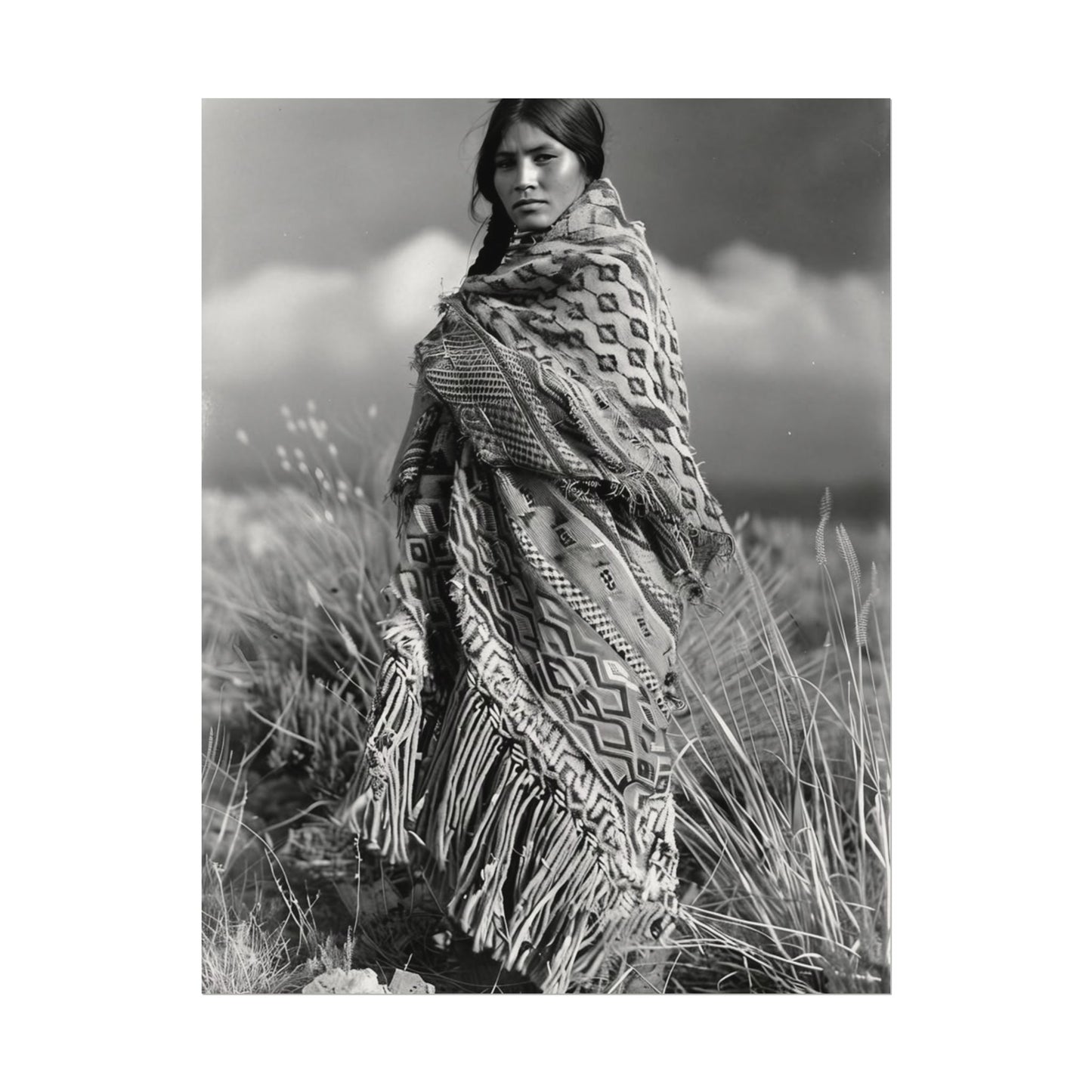 The Wind Calls Her By Name – Western Textured Watercolor Matte Posters