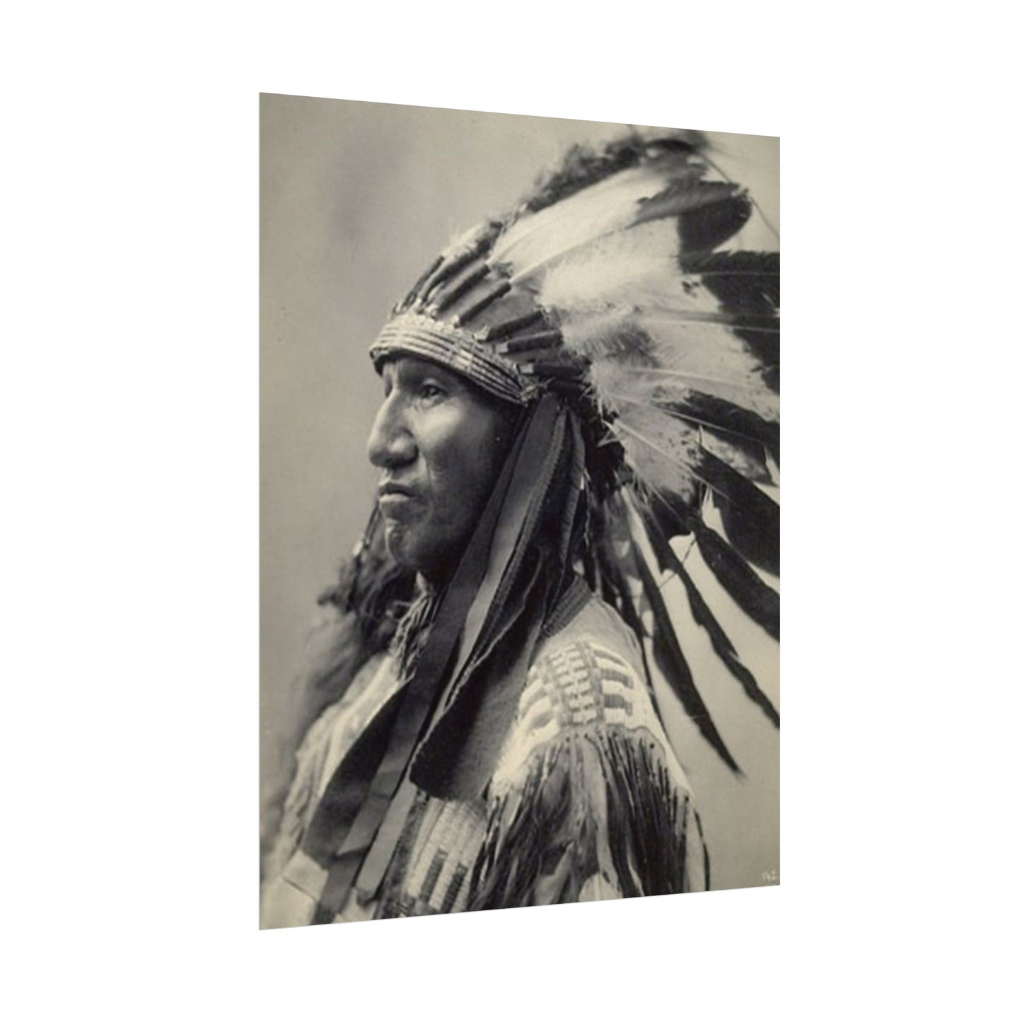 Black Rock Sioux – Western Textured Watercolor Matte Posters