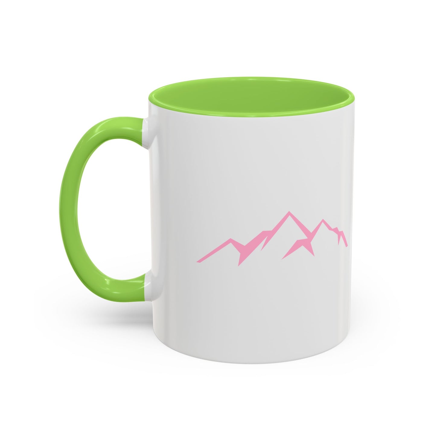 Mountain Vibes Mug | Colorful Coffee Mug | Artistic Drinkware | Gift for Nature Lovers | Hiking, Adventure, Pink Mountains