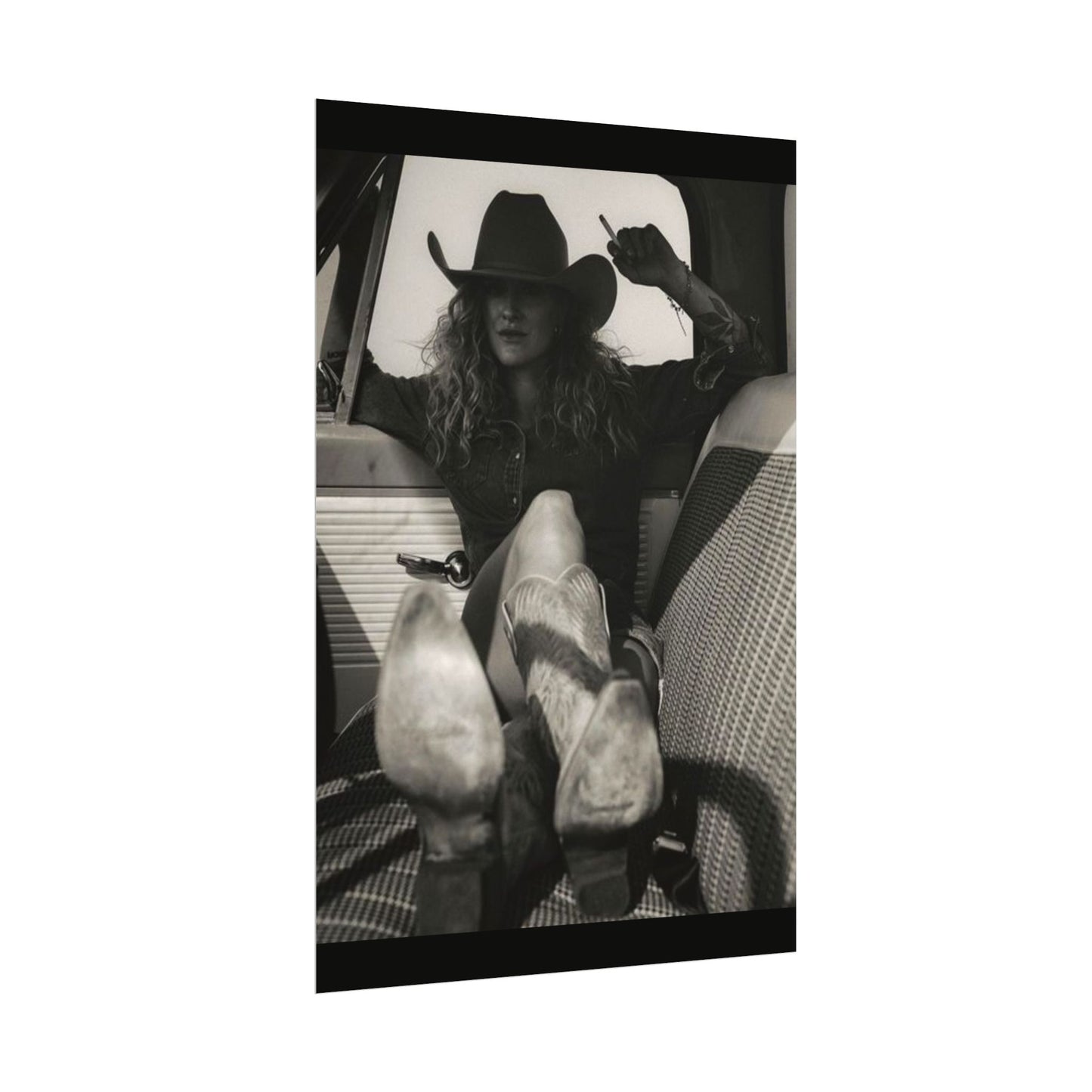 Whiskey Kissed Trouble – Western Textured Watercolor Matte Posters