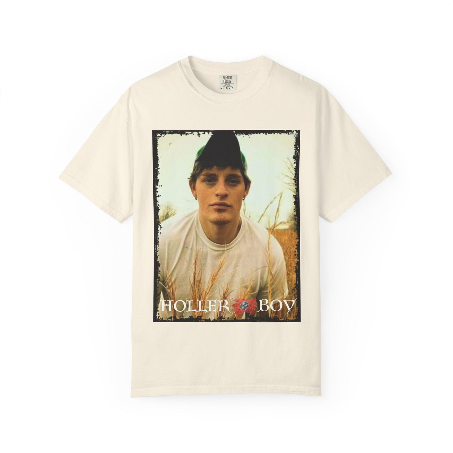 Holler Boy Upchurch Garment-Dyed Unisex T-Shirt, Vintage Style Tee, Casual Wear, Gift for Him, Festival Outfit, Farm Life Apparel