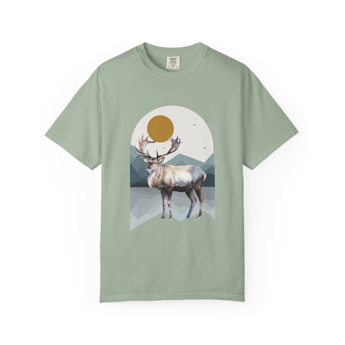 Wildlife Adventure Tee Unisex Garment-Dyed T-shirt, Boho Nature Tee, Camping Shirt, Adventure Apparel, Gift for Wilderness Lovers