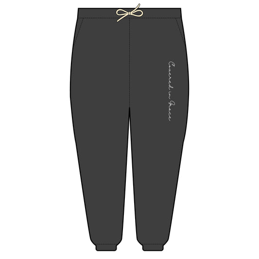 Covered In Grace Relaxed Embroidered Fleece Sweatpants | Cozy Loungewear, Gifts for Her, Comfortable Joggers, Relaxed Fit Sweatpants, Unisex Fashion, spiritual Gear, Christian