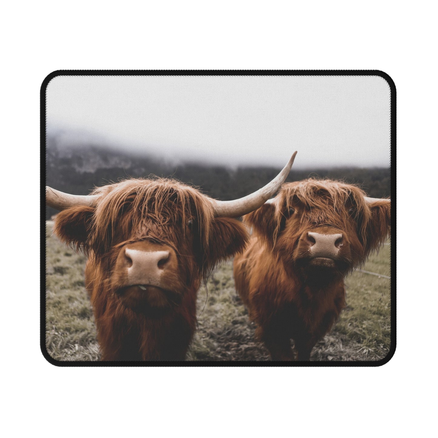 Highlander Cow Non-Slip Gaming Mouse Pad, Computer Accessories, Gamer Gift, Desk Decor, Unique Mouse Mat, Animal Lover Gift