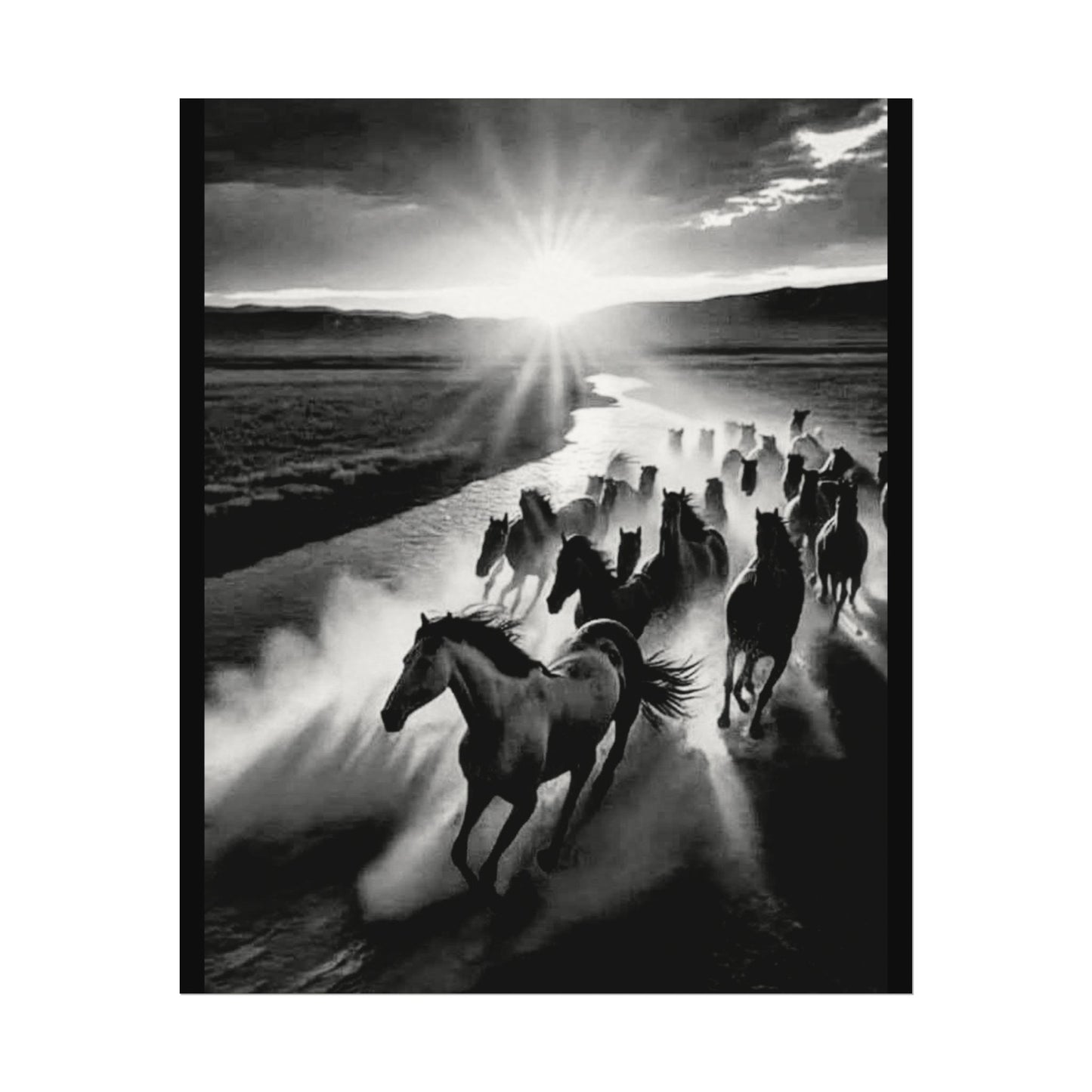 Chasing Dawns Grace – Western Textured Watercolor Matte Posters