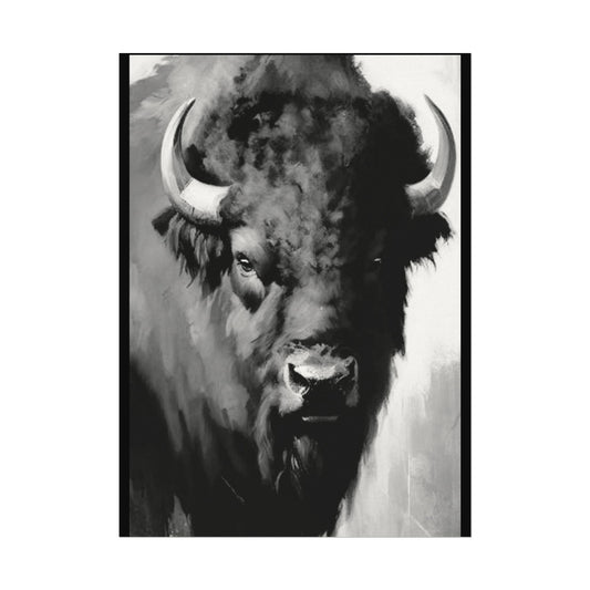 Buffalo Ridge – Western Textured Watercolor Matte Posters