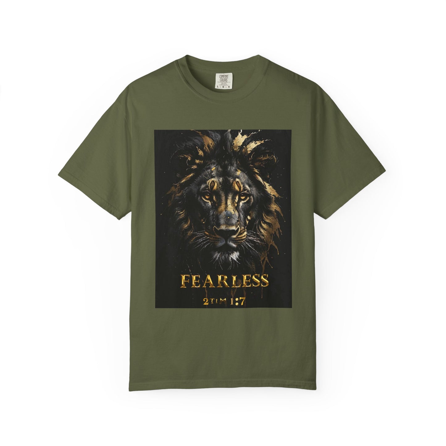 Fearless Lion Graphic T-Shirt, Inspirational Tee, Unisex Apparel, Gift for Animal Lovers, Motivational Shirt, Perfect for Everyday Wear