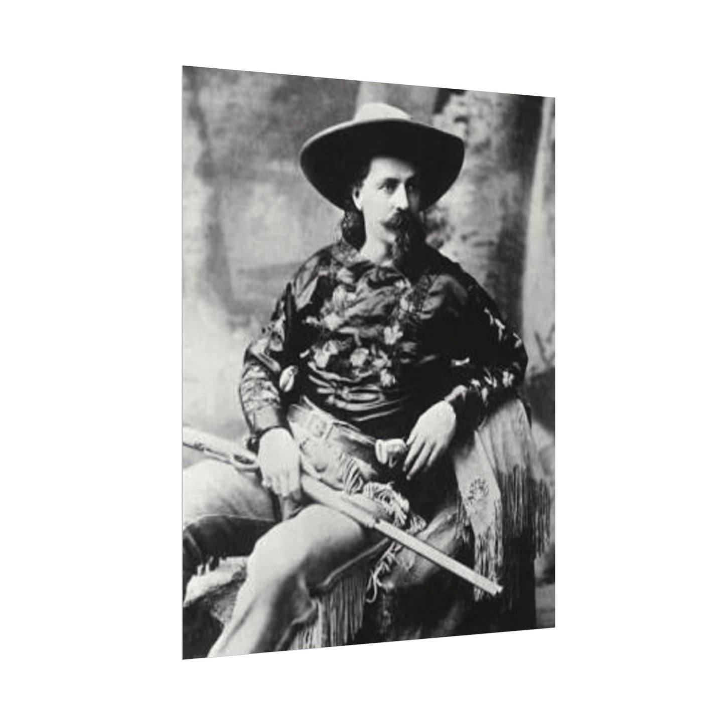 Wild Bill – Western Textured Watercolor Matte Posters