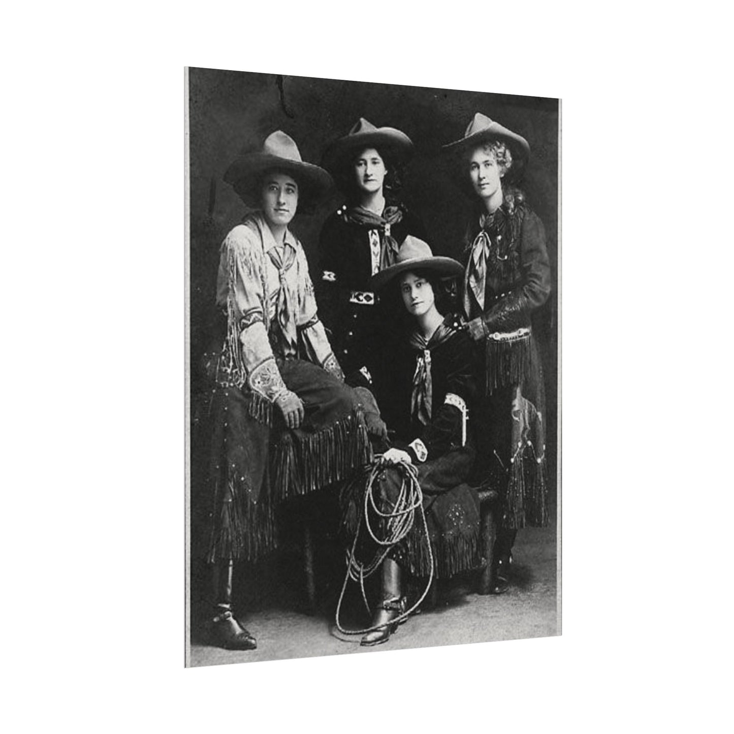 Daughters Of The Frontier – Western Textured Watercolor Matte Posters