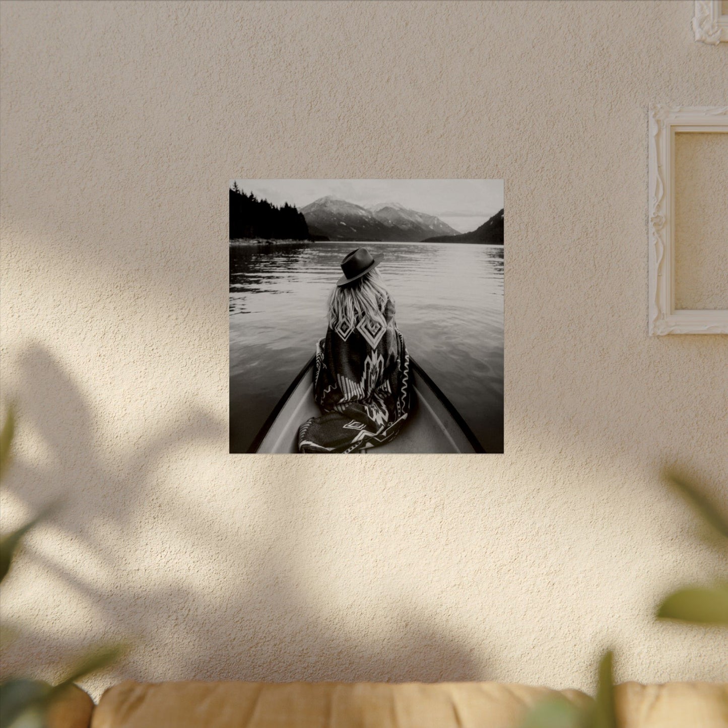 He Leads Me Beside Still Waters – Western Textured Watercolor Matte Posters