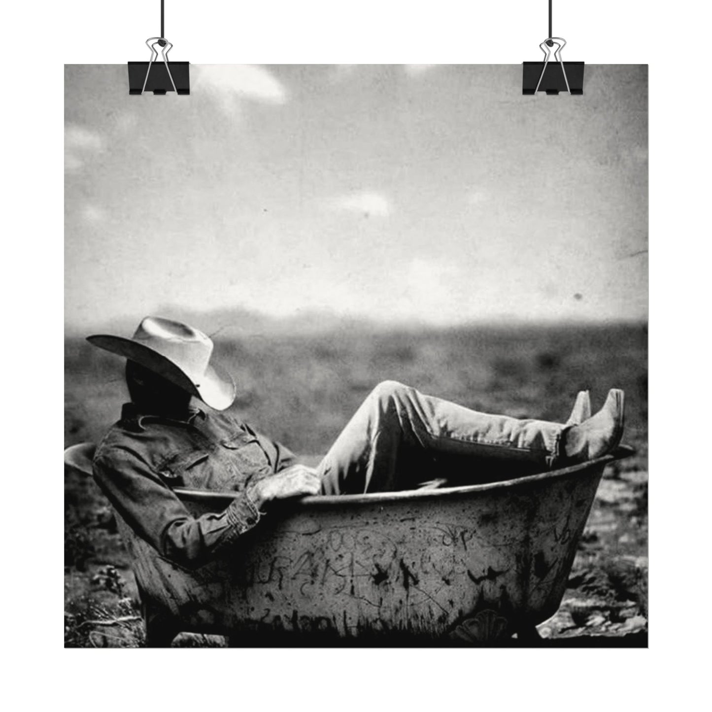 Washed & Weathered – Western Textured Watercolor Matte Posters