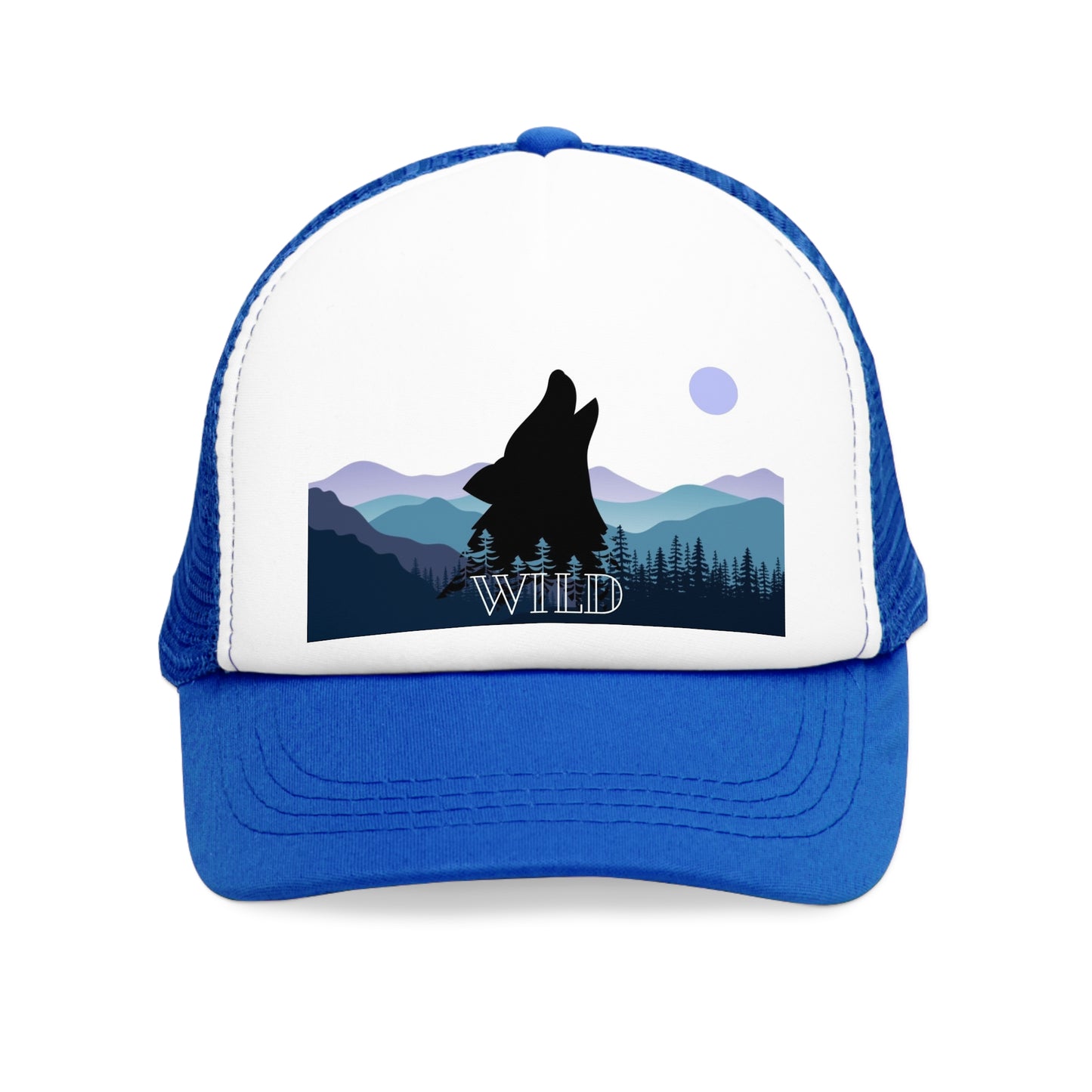 Howling Wolf, Retro Trucker Hat, His & Her Nature Lovers Gifts , Outdoor Accessory, Beer Lover Gift, Summer BBQ Essential