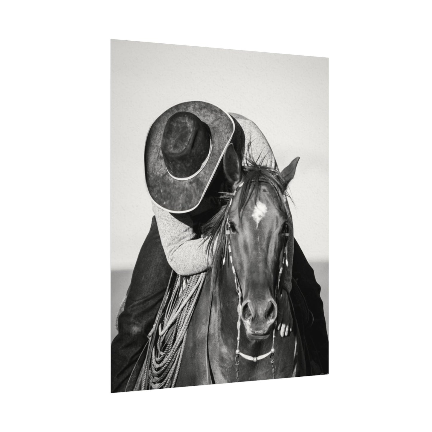 Where The Trail Ends – Western Textured Watercolor Matte Posters