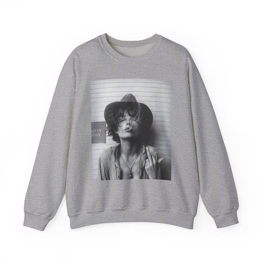 Unisex Heavy Blend™ Smoke Crewneck Sweatshirt with Artistic Graphic | Casual Comfort Wear, Gift for Art Lovers, Street Style, Everyday Fashion,