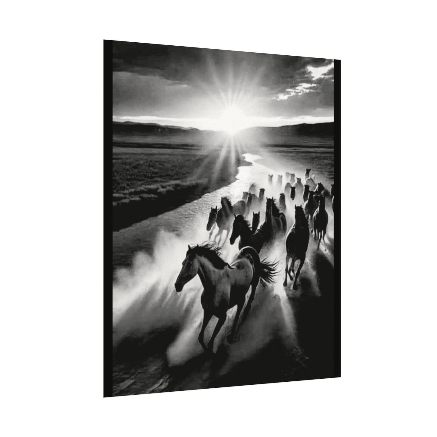 Chasing Dawns Grace – Western Textured Watercolor Matte Posters