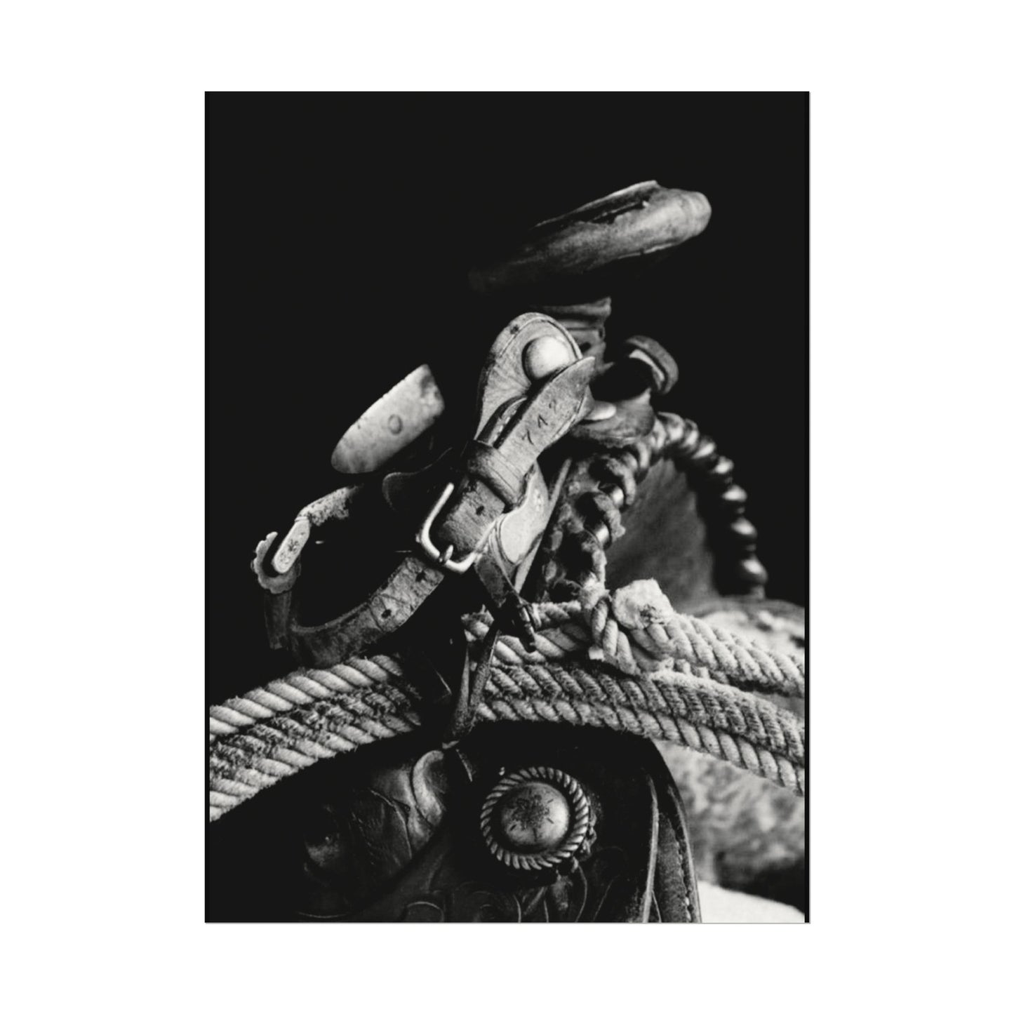 Saddle Up – Western Textured Watercolor Matte Posters