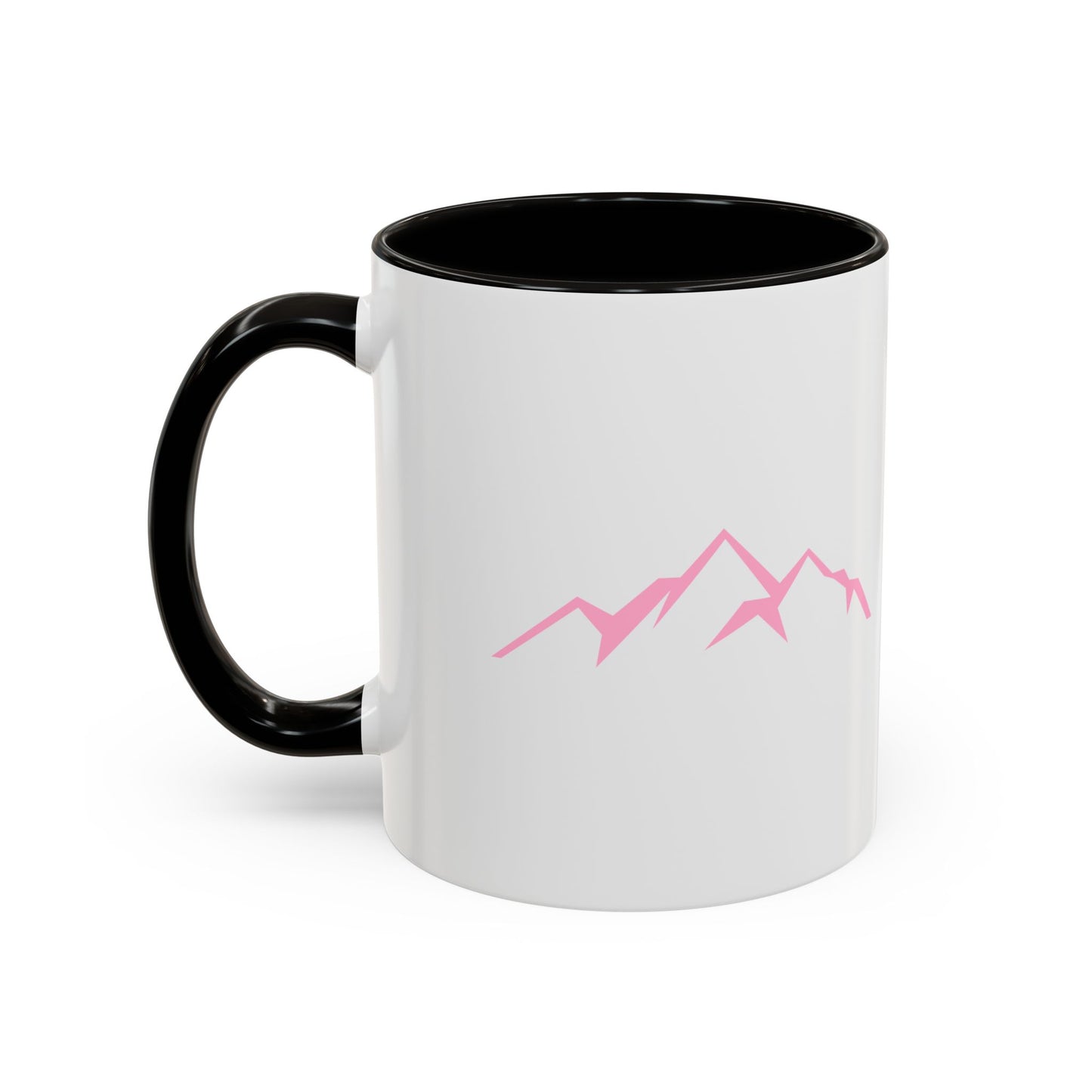 Mountain Vibes Mug | Colorful Coffee Mug | Artistic Drinkware | Gift for Nature Lovers | Hiking, Adventure, Pink Mountains