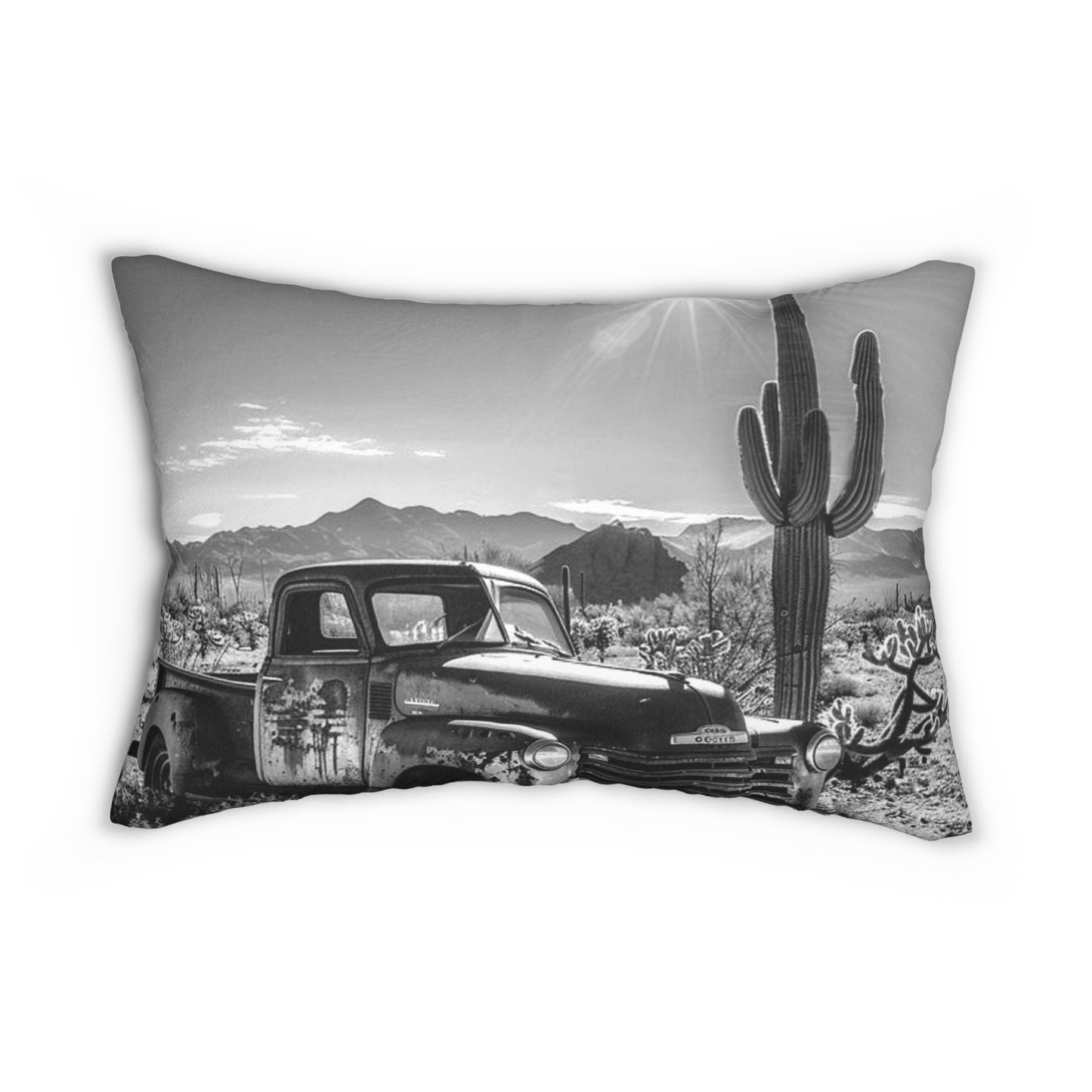 Copy of Rustic Remains Lumbar Pillow, Farmhouse Decor, Cozy Home Accent, Unique Gift for Animal Lovers, Boho Cushion