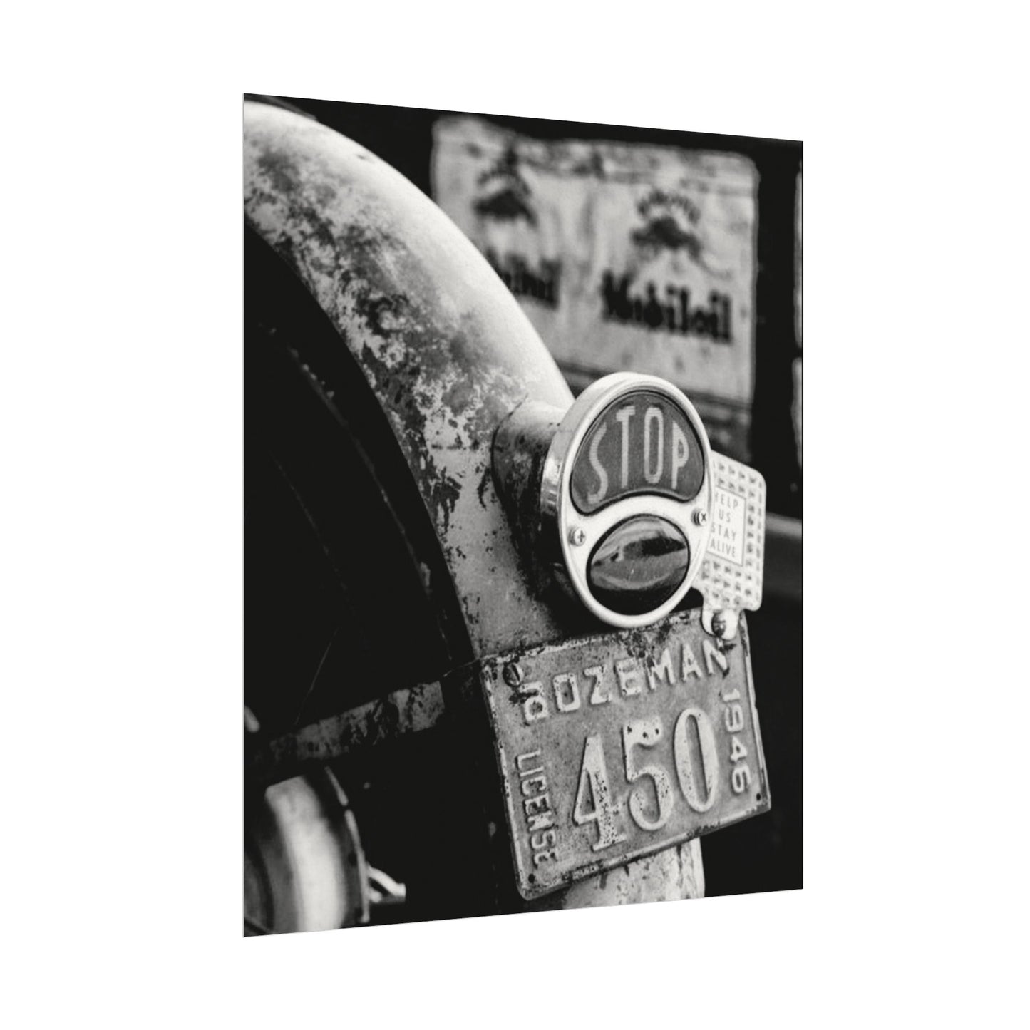 Motor Head Metal – Western Textured Watercolor Matte Posters