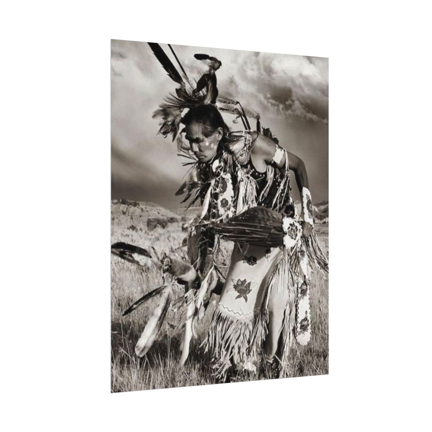 The Dancing Spirit – Western Textured Watercolor Matte Posters