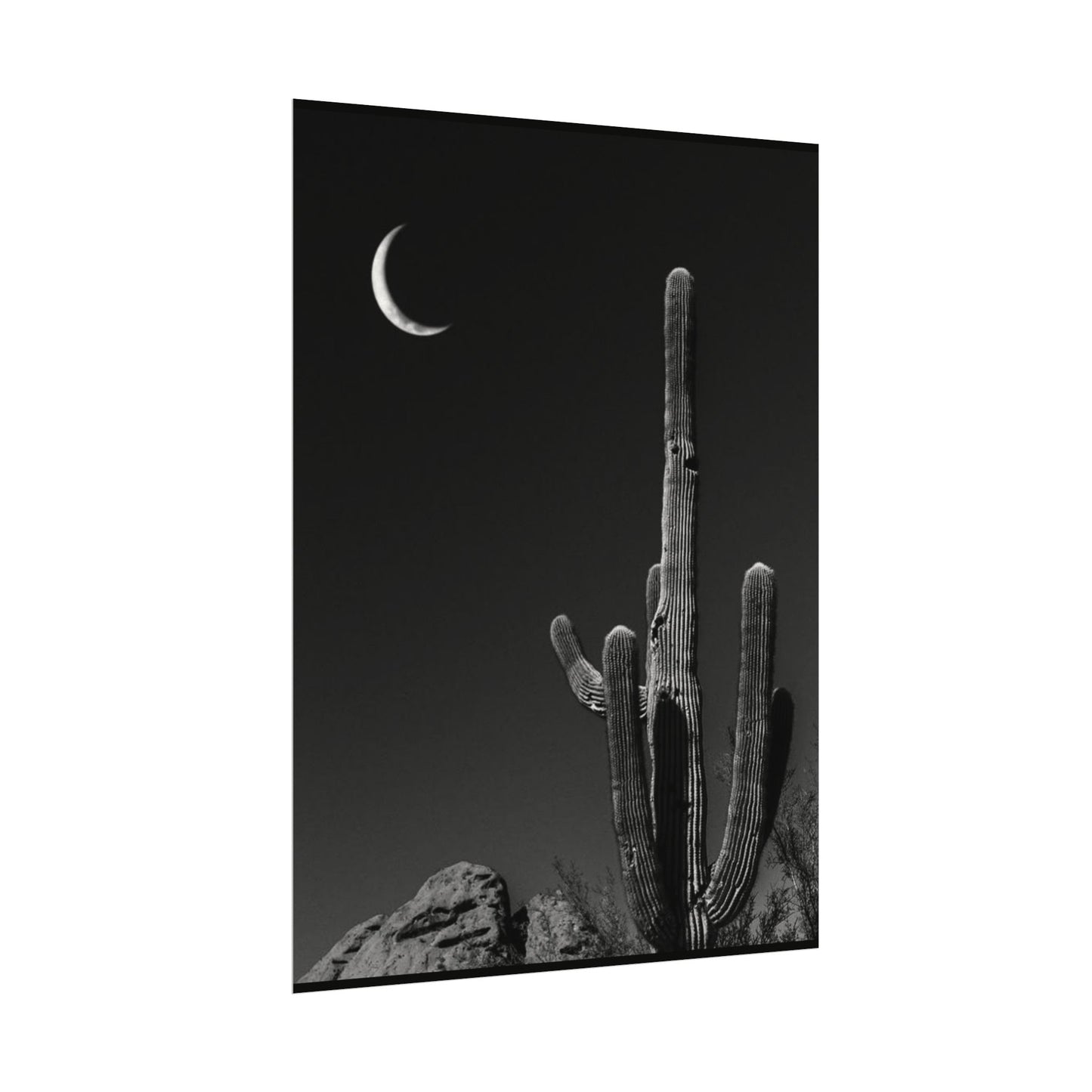Desert Night Sky– Western Textured Watercolor Matte Posters