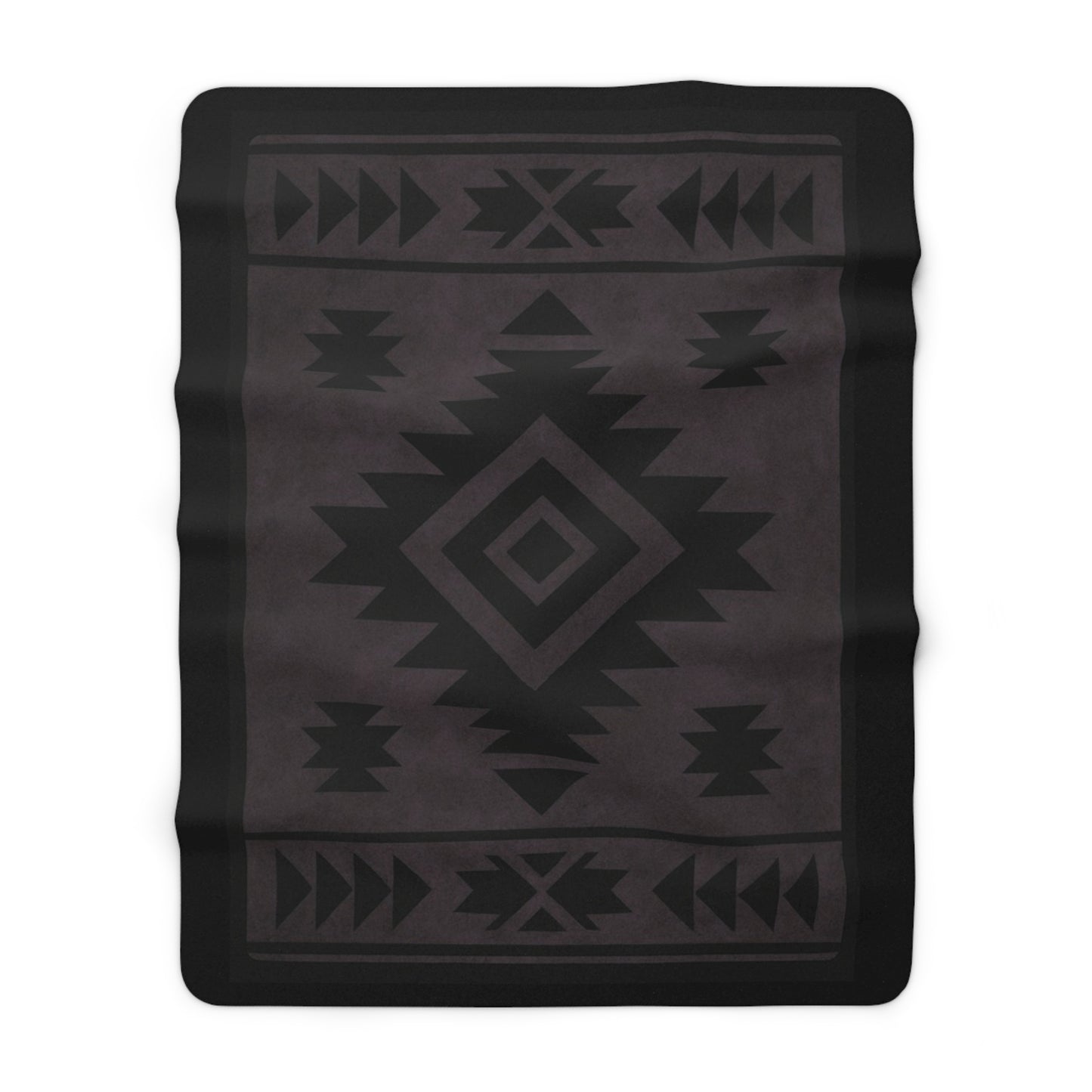 Callie Sherpa Fleece Blanket - Modern Tribal Design, Perfect for Home Decor, Gift for Him/Her, Winter Warmth, Beach Blanket