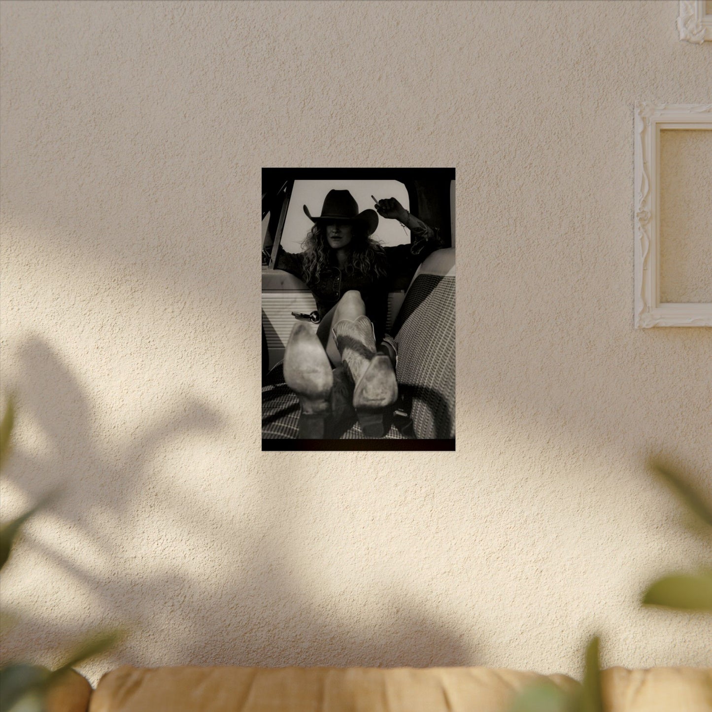 Whiskey Kissed Trouble – Western Textured Watercolor Matte Posters