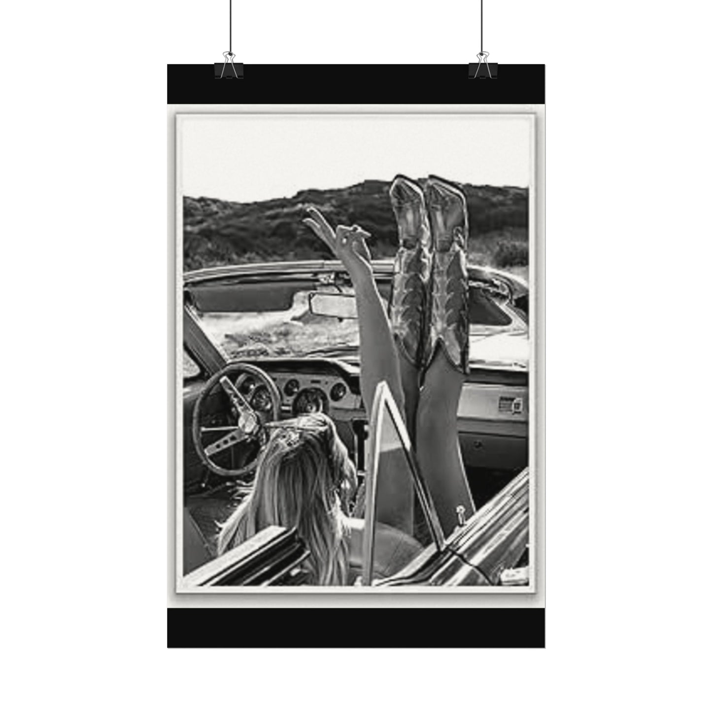 Wild At Heart – Western Textured Watercolor Matte Posters