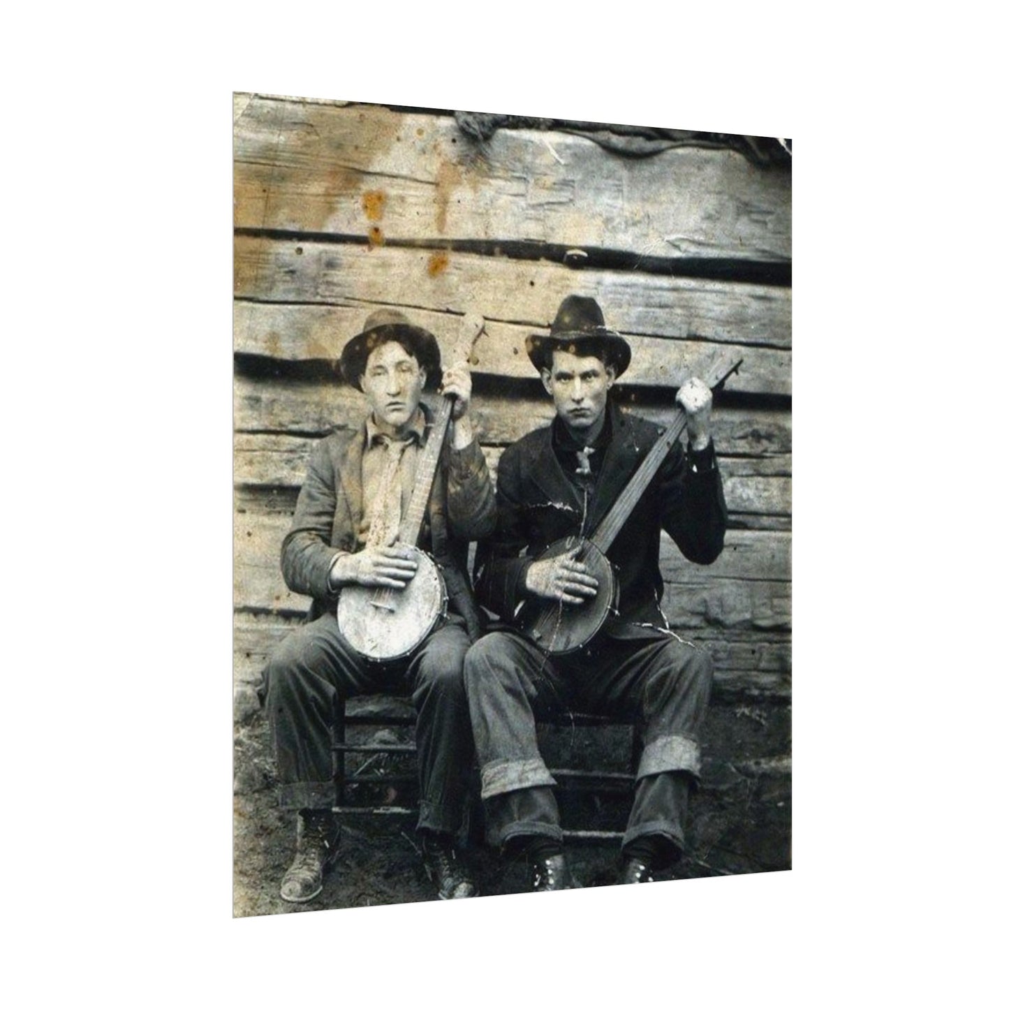 Mountain Music – Western Textured Watercolor Matte Posters