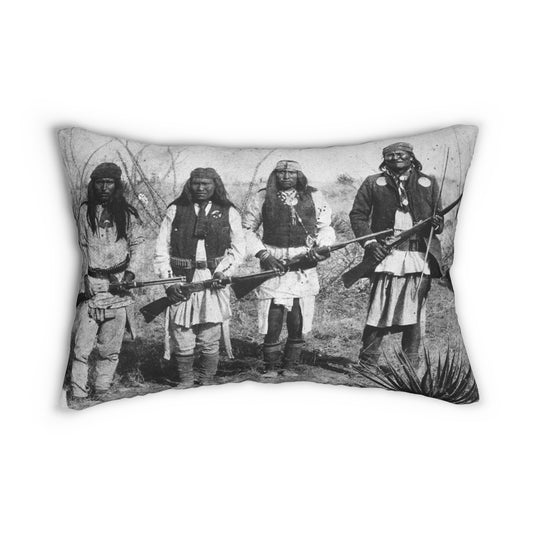 2 in 1 Warriors Pose & Pack Leader Lumbar Pillow, Farmhouse Decor, Cozy Home Accent, Unique Gift for Animal Lovers, Boho Cushion