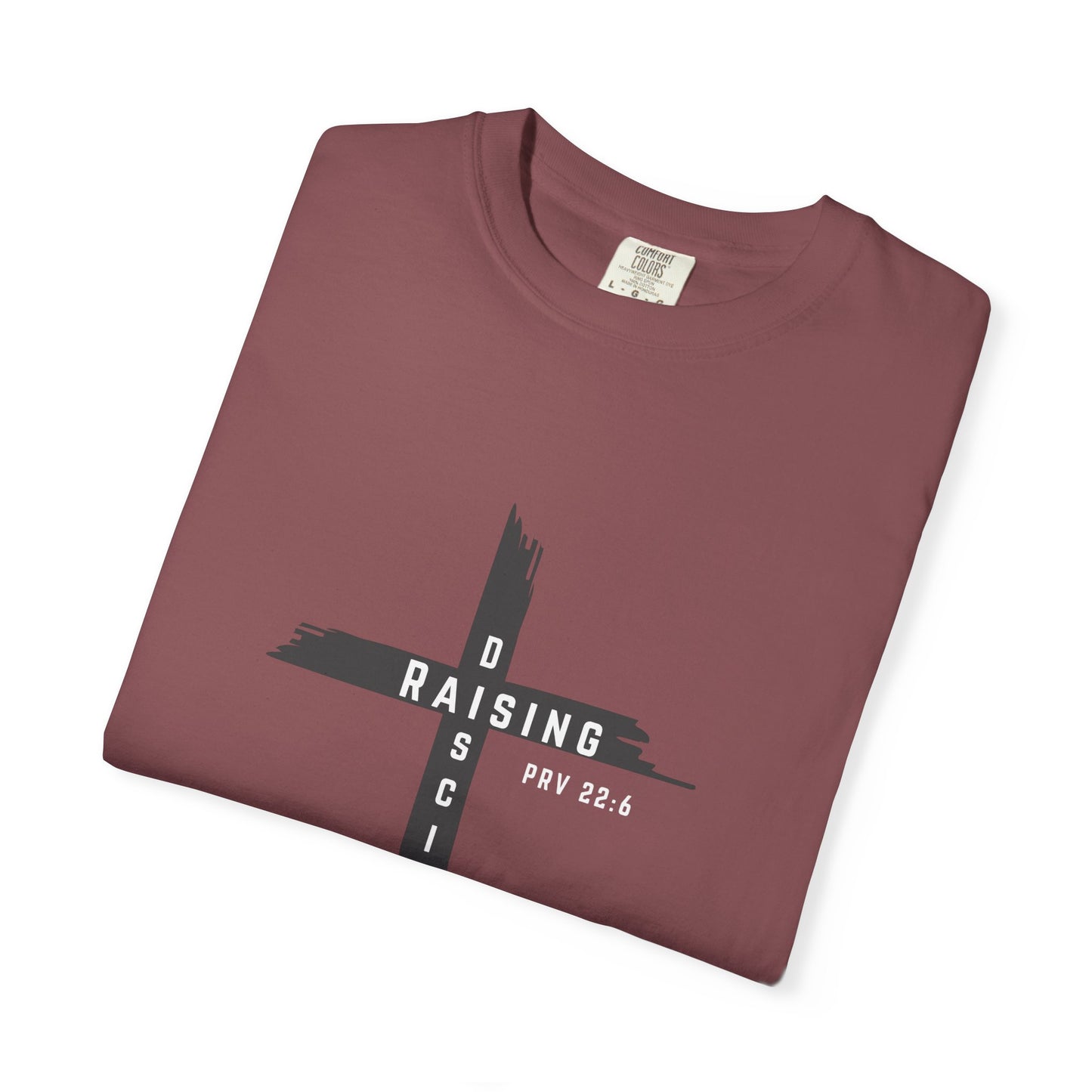 Raising Disciple Garment-Dyed T-Shirt for Faith Wear, Christian Apparel, Spiritual Gift, Youth Group Outfit, Church Merchandise,
