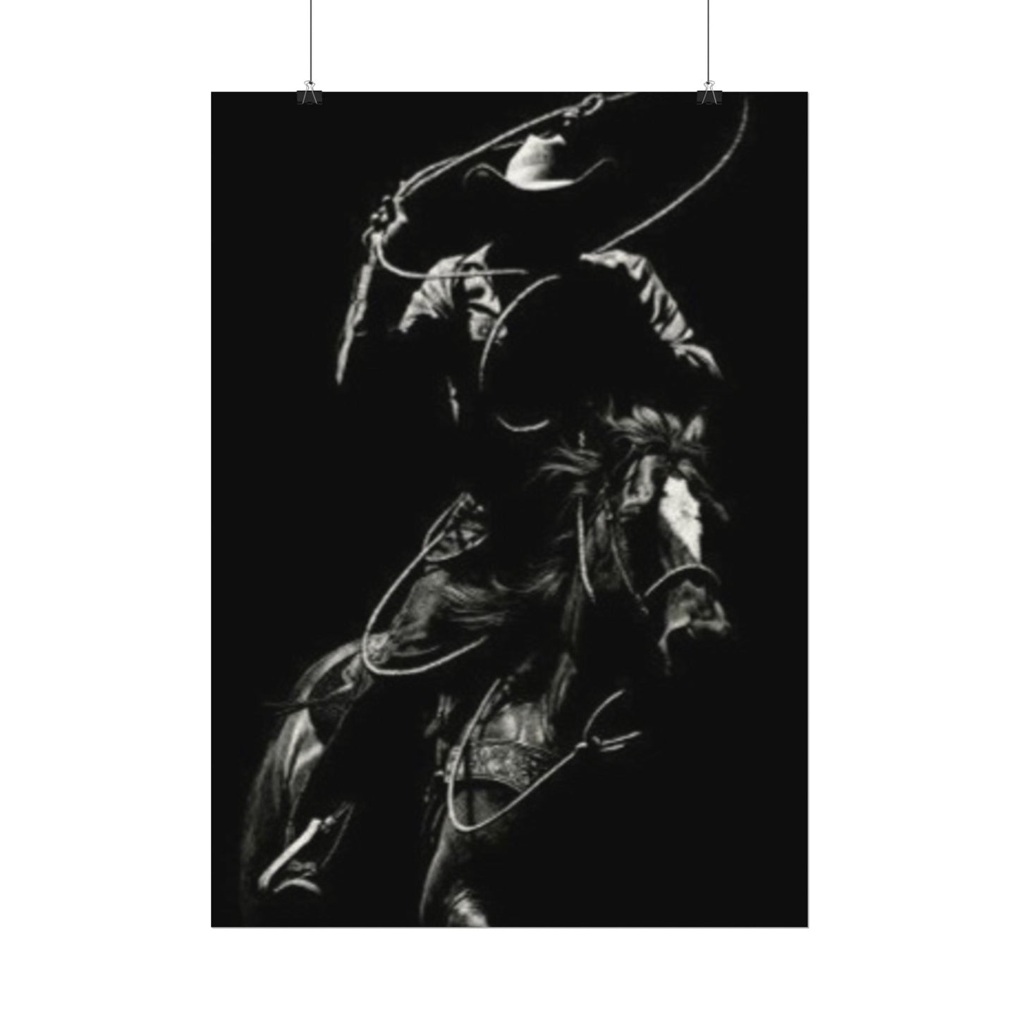 The Ropers Mark – Western Textured Watercolor Matte Posters