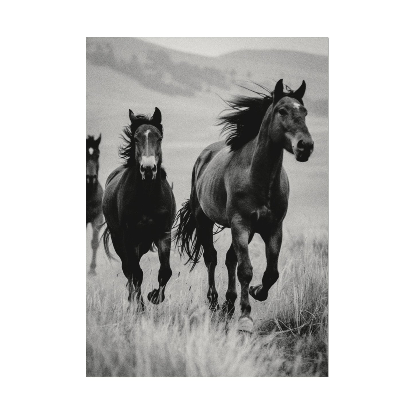 Running With Focus – Western Textured Watercolor Matte Posters