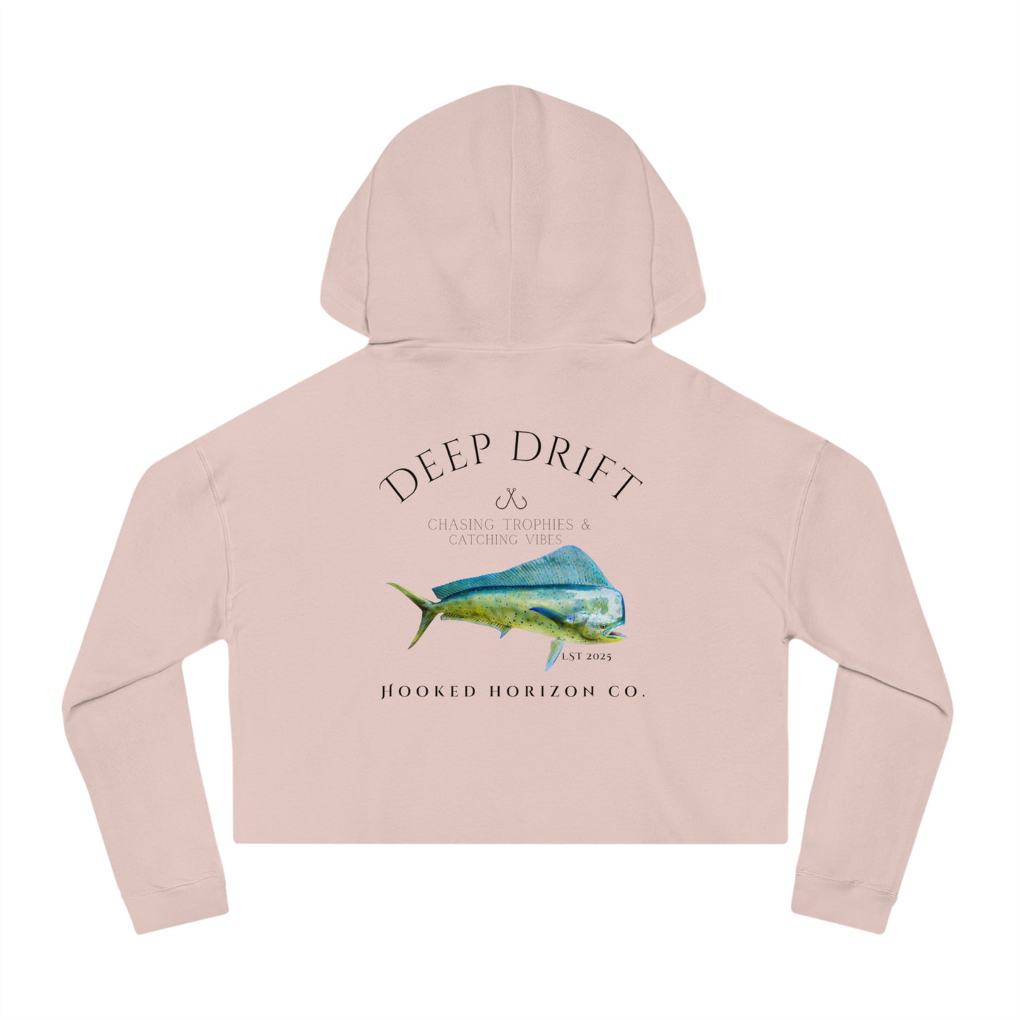 Mahi Mahi Dolphin Fishing Crop Sweatshirt