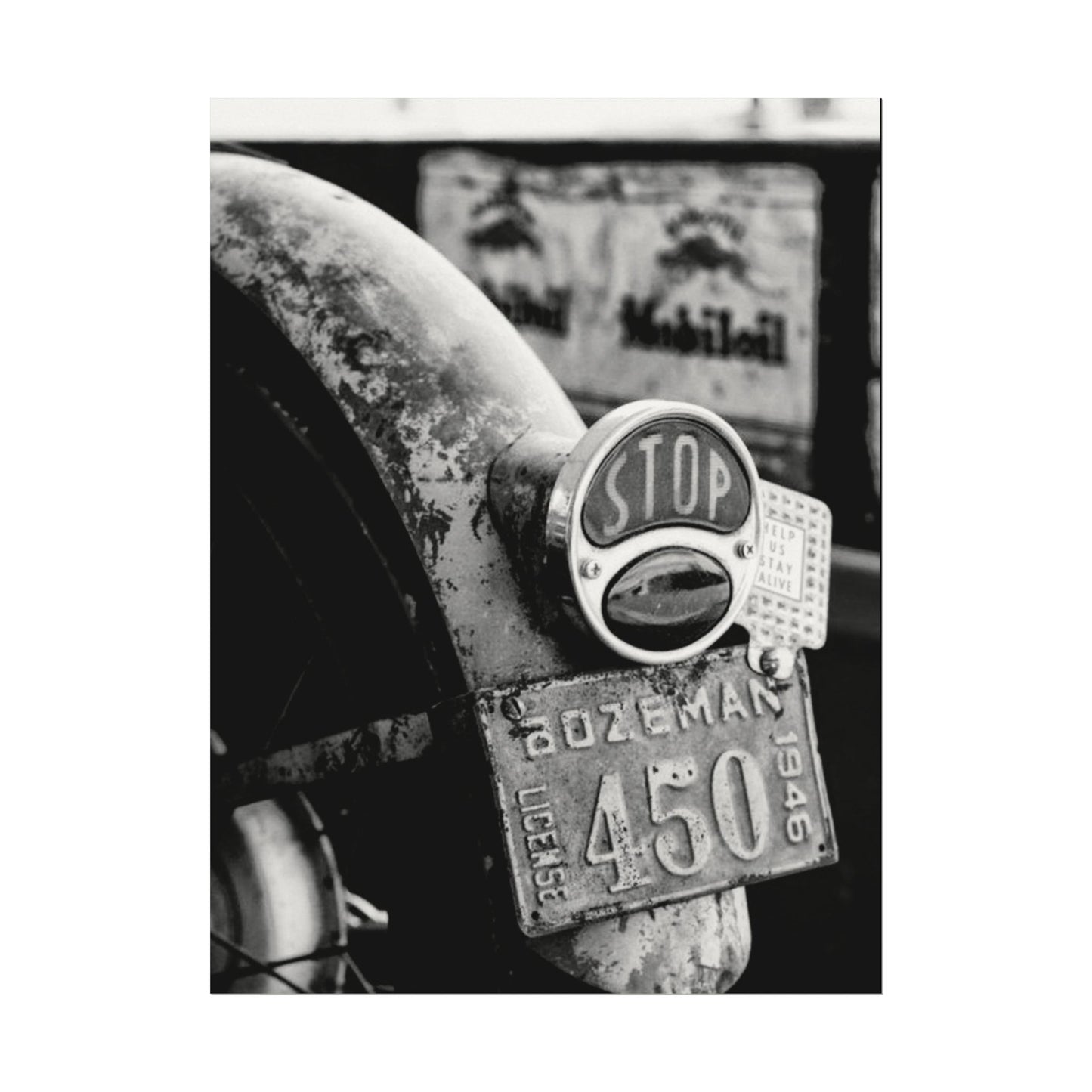 Motor Head Metal – Western Textured Watercolor Matte Posters