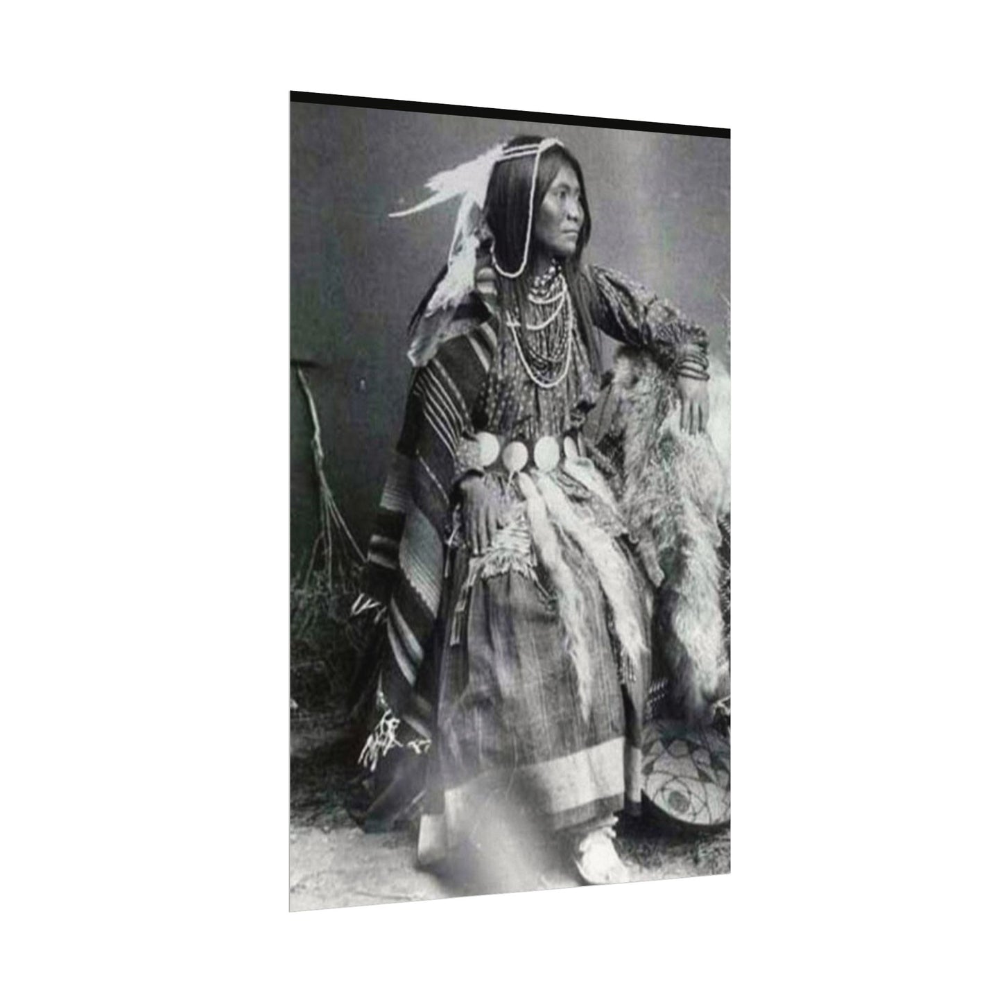 Courage & Strength – Western Textured Watercolor Matte Posters