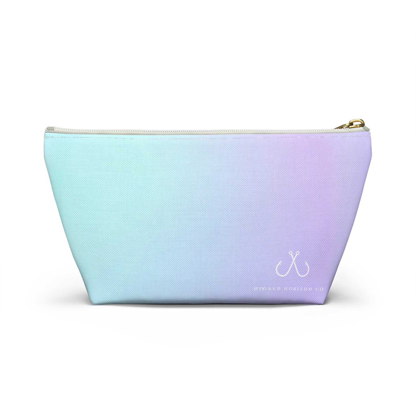 Purple To Blue Ombre Vibrant Gradient Accessory Pouch | Makeup Bag, Travel Organizer, Gift for Her, Beach Essentials, Stylish Storage