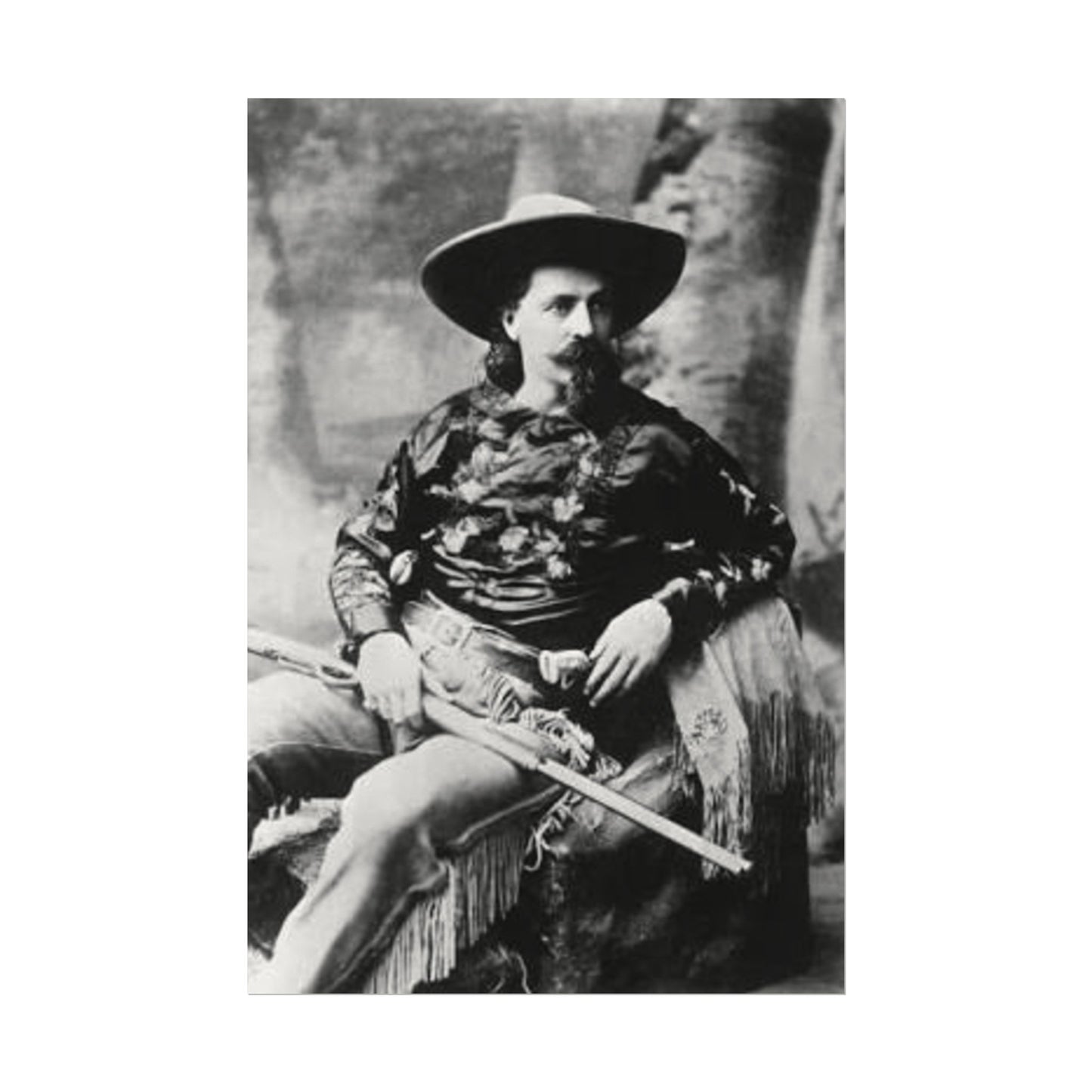 Wild Bill – Western Textured Watercolor Matte Posters