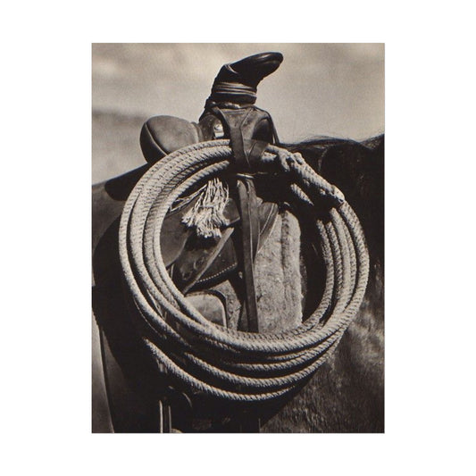 Rope & Leather – Western Textured Watercolor Matte Posters